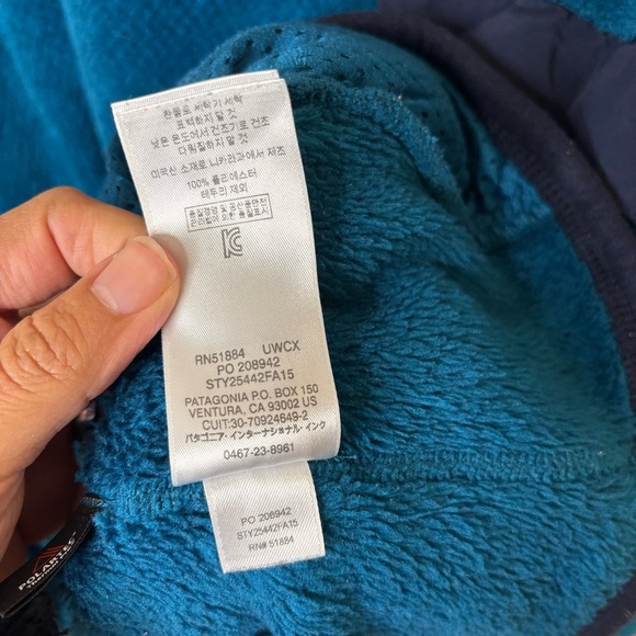 Patagonia Polartec Re-Tool Synchilla Snap T Fleece Pullover
Blue Teal Large - Picture 9 of 10